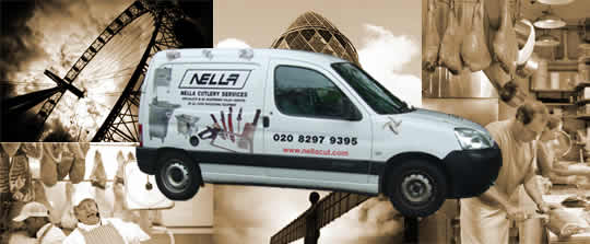 Alternative flash image, Knife sharpening service van