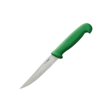 Hygiplas Serrated Vegetable Knife Green 10cm