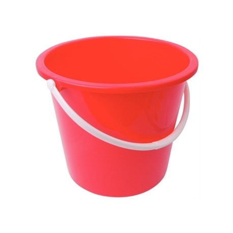 Jantex Round Plastic Bucket Red 10Ltr