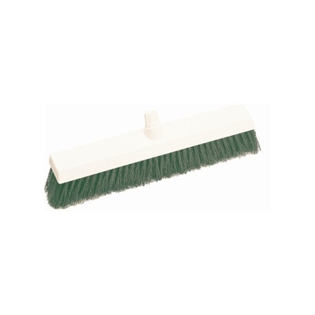 SYR Hygiene Broom Head Soft Bristle Green