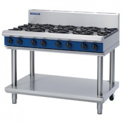Blue Seal Evolution Cooktop 8 Open Burners Natural Gas on Stand1200mm G518D-LS/N