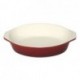 Vogue Red Round Cast Iron Gratin Dish 400ml