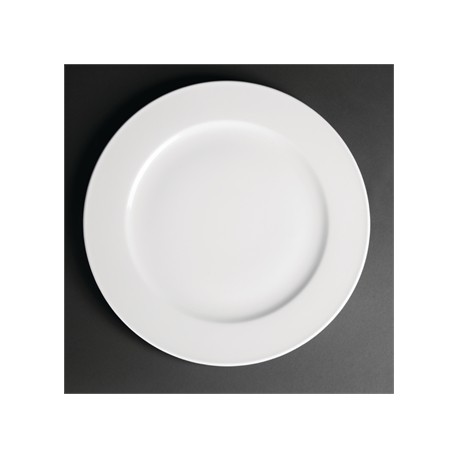 Royal Porcelain Classic White Wide Rim Plates 310mm