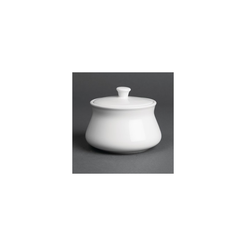 Royal Porcelain Classic White Sugar Bowls with Lids Nella Online