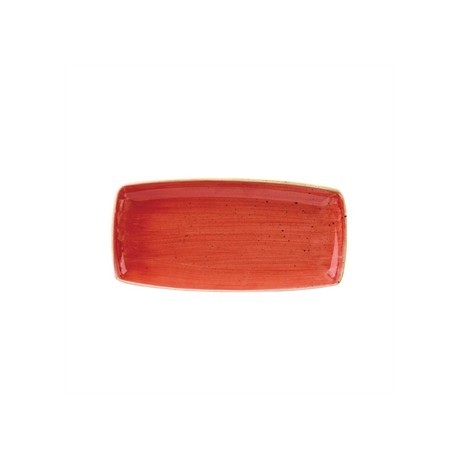 Churchill Stone Cast Berry Red Rectangular Plate 185mm
