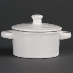 Olympia Mini Round Pots White 142ml 5oz