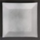 Olympia Square Glass Plates Frosted White 205mm