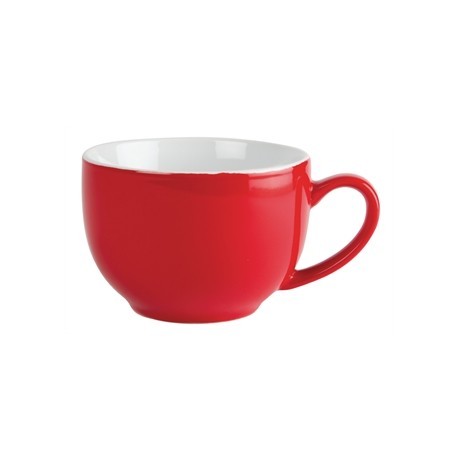 Olympia Cafe Cappuccino Cups Red 340ml 12oz