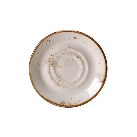 Steelite Craft White Stand and Saucer Double Well Large