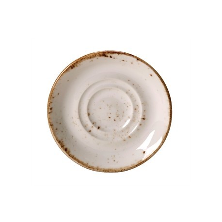 Steelite Craft White Saucer Double Well Small