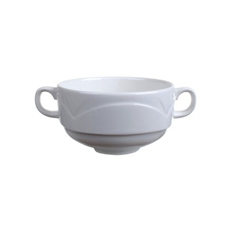 Steelite Bianco Handled Soup Cups 284ml
