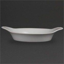 Olympia Whiteware Round Eared Dishes 220mm