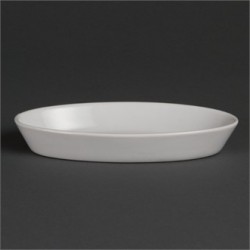 Olympia Whiteware Oval Sole Dishes 184x 103mm