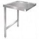 Vogue Pass Through Dishwash Table Left 600mm