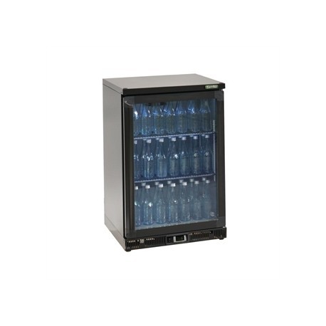 Gamko Bottle Cooler - Single Hinged Door 150 Ltr Black