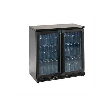 Gamko Bottle Cooler - Double Hinged Door 250 Ltr Black