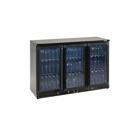 Gamko Bottle Cooler - Triple Hinged Door 315 Ltr Black