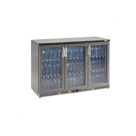 Gamko Bottle Cooler - Triple Hinged Door 315 Ltr Stainless Steel