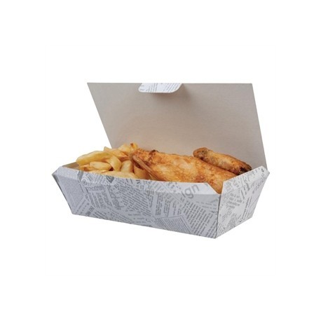 Disposable Food Tray Newsprint