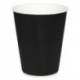 Fiesta Takeaway Coffee Cups Ripple Wall Kraft Black 12oz x500