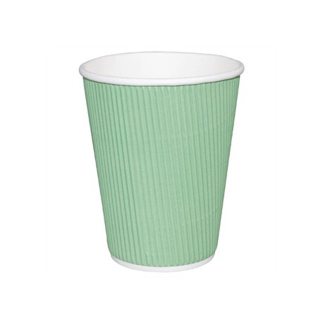 Fiesta Takeaway Coffee Cups Ripple Wall Turquoise 8oz x500