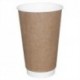 Fiesta Takeaway Coffee Cups Double Wall Kraft 12oz x25