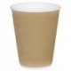 Fiesta Takeaway Coffee Cups Ripple Wall Kraft 12oz x25