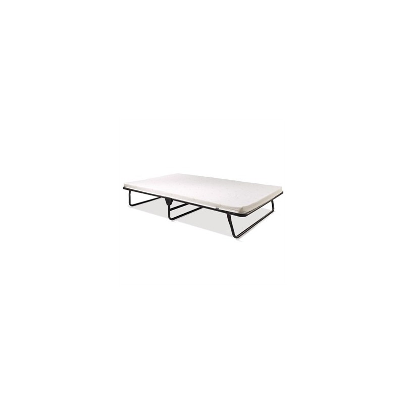 JayBe Contract Folding Bed with Airflow Fibre Mattress Double in Black