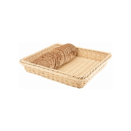 Polypropylene Natural Rattan Basket 1/2 GN