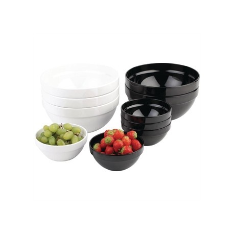 APS Frames Black 2.5Ltr Melamine Bowl