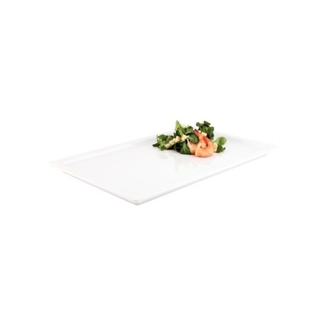 White 1/2 GN Rectangular Buffet Tray
