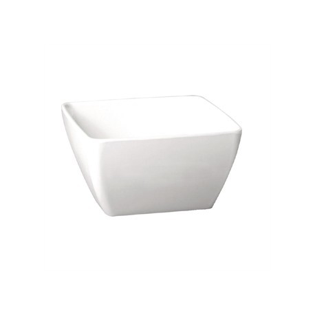 APS Pure Melamine White Square Mini Bowl