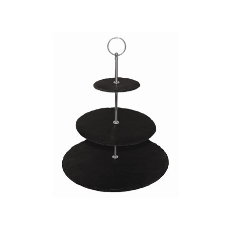 Olympia 3 Tier Slate Afternoon Tea Stand