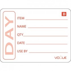 2 Inch Dissolvable Vogue Prepared Food Labels