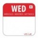 1 Inch Colour Coded Red Wednesday Food Labels