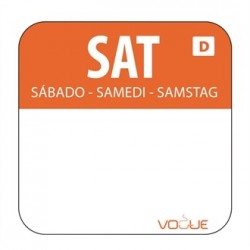 Dissolvable Saturday Food Rotation Labels
