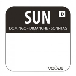 Dissolvable Sunday Food Rotation Labels