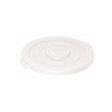 Vogue White Round Container Bin Lid Large