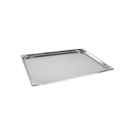 Vogue Stainless Steel GN 2/1 Double Size Gastronorm Pan 20mm