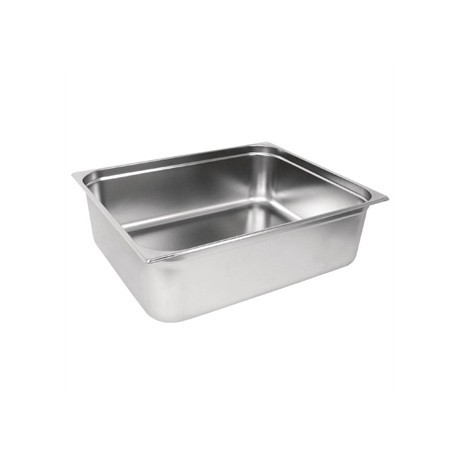Vogue Stainless Steel GN 2/1 Double Size Gastronorm Pan 200mm