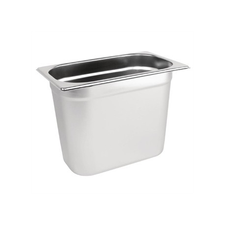 Vogue Stainless Steel 1/4 Gastronorm Pan 200mm