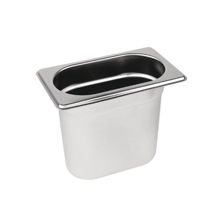 Vogue Stainless Steel 1/9 Gastronorm Pan 150mm