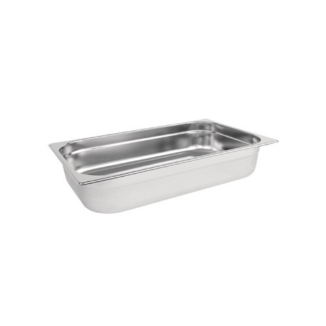 Vogue Stainless Steel 1/1 Gastronorm Pan 100mm