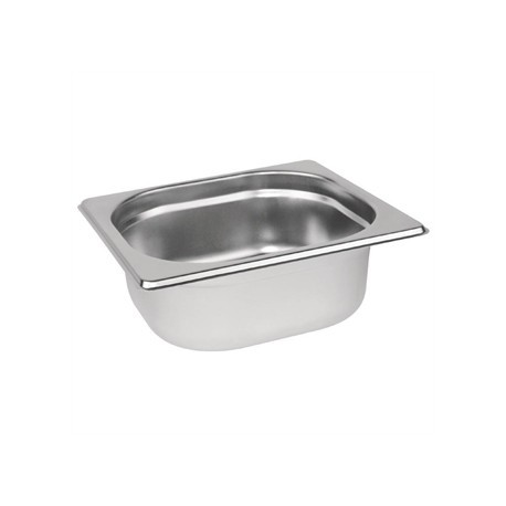 Vogue Stainless Steel 1/6 Gastronorm Pan 65mm