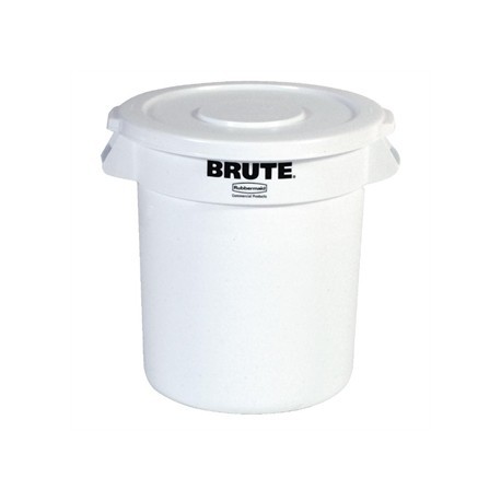 Rubbermaid Round Brute Container 37.9Ltr Container White