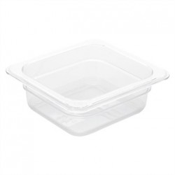 Vogue Polycarbonate 1/6 Gastronorm Container 65mm Clear