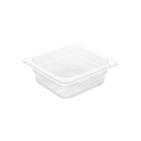 Vogue Polycarbonate 1/6 Gastronorm Container 65mm Clear
