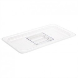Vogue Polycarbonate 1/3 Clear Gastronorm Lid