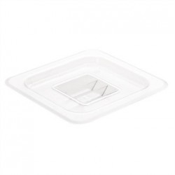 Vogue Polycarbonate 1/6 Clear Gastronorm Lid