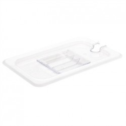 Vogue Polycarbonate 1/4 Notched Gastronorm Lid